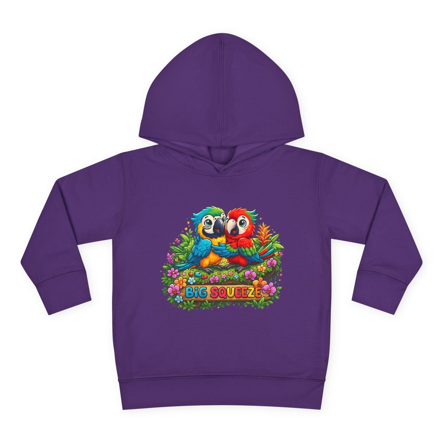 Big Squeeze Macaw Toddler Pullover Fleece Hoodie