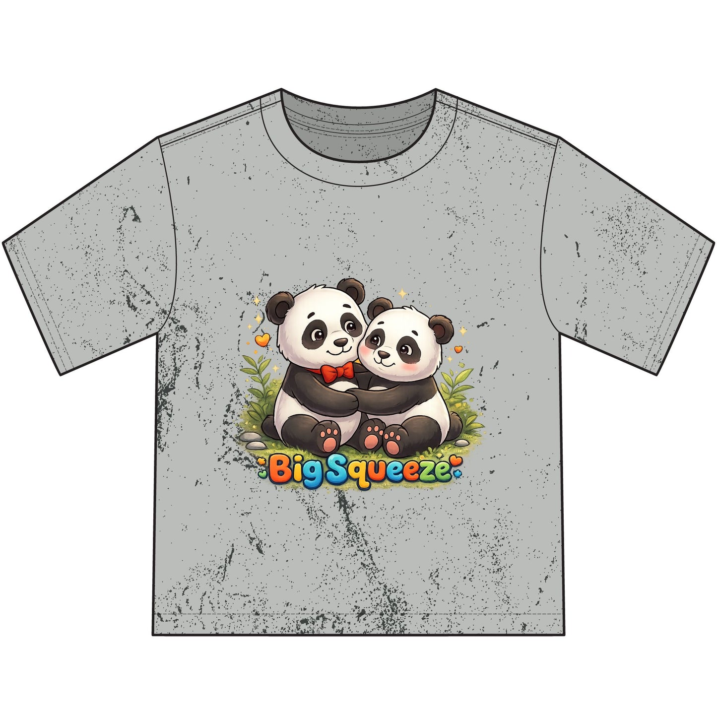 Big Squeeze Panda Heavyweight Color Blast Youth T-Shirt