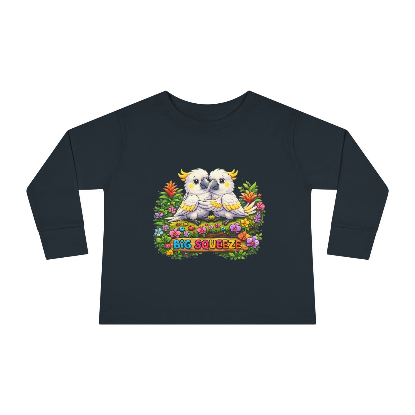 Big Squeeze Cockatoo Toddler Long Sleeve Tee