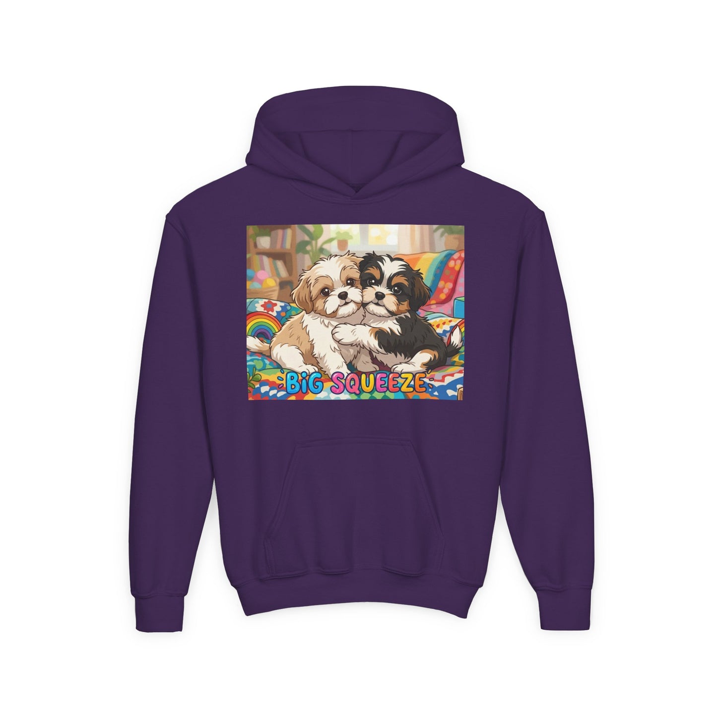 Big Squeeze Shih Tzu Youth Heavy Blend Hooded Sweatshirt