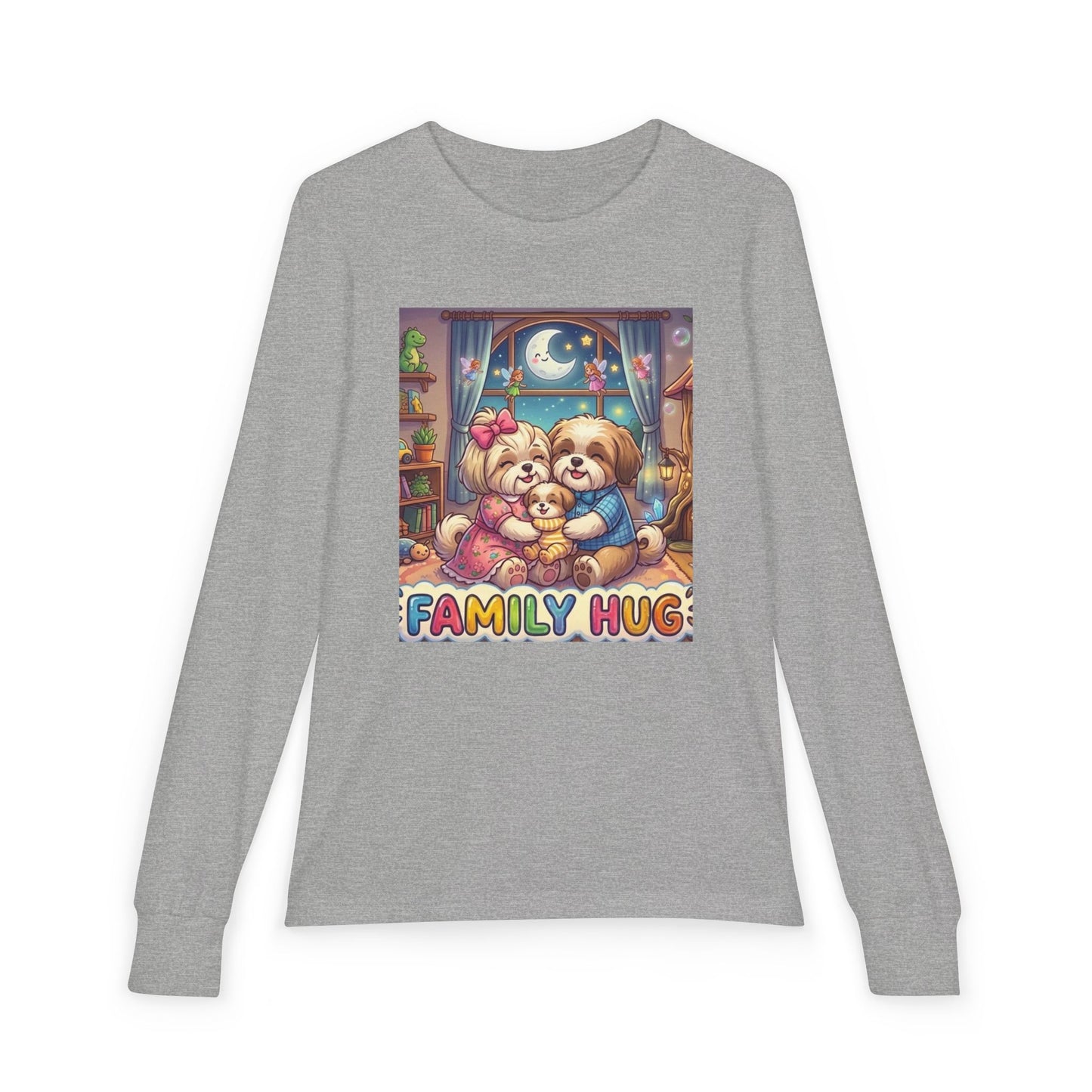 Family Hug Shih Tzu Youth Jersey Long Sleeve Tee