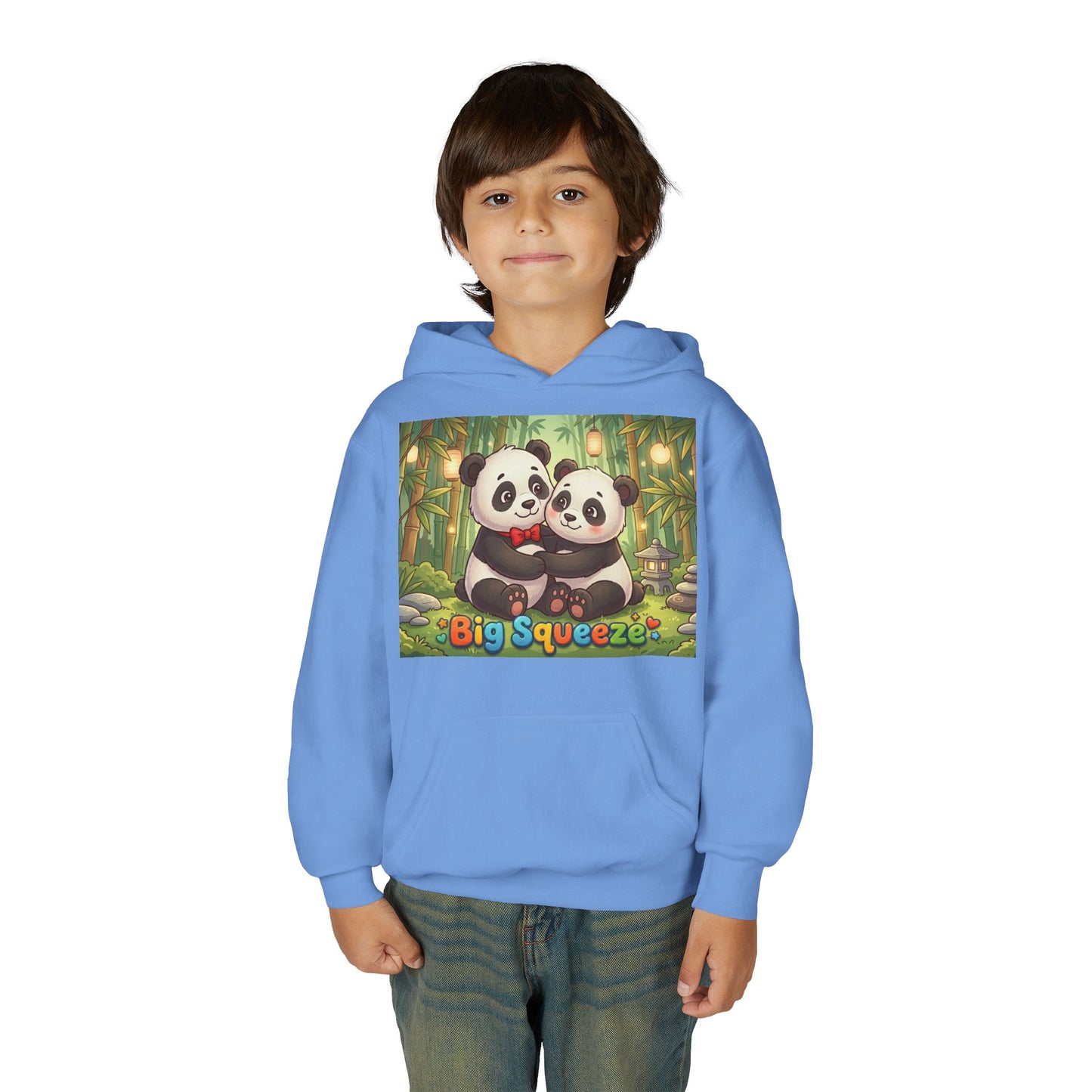 Big Squeeze Panda Youth Heavy Blend Hooded Sweatshirt