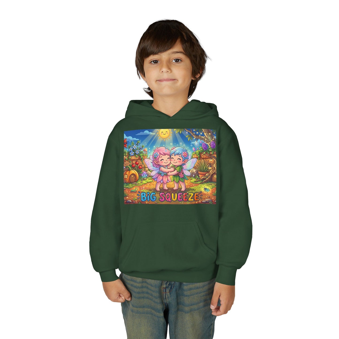 Big Squeeze Fairy Youth Heavy Blend Hooded Sweatshirt