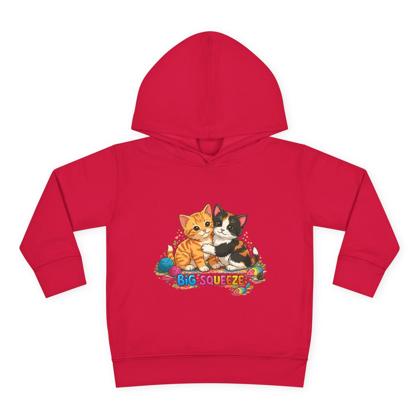 Big Squeeze Kitten Toddler Pullover Fleece Hoodie