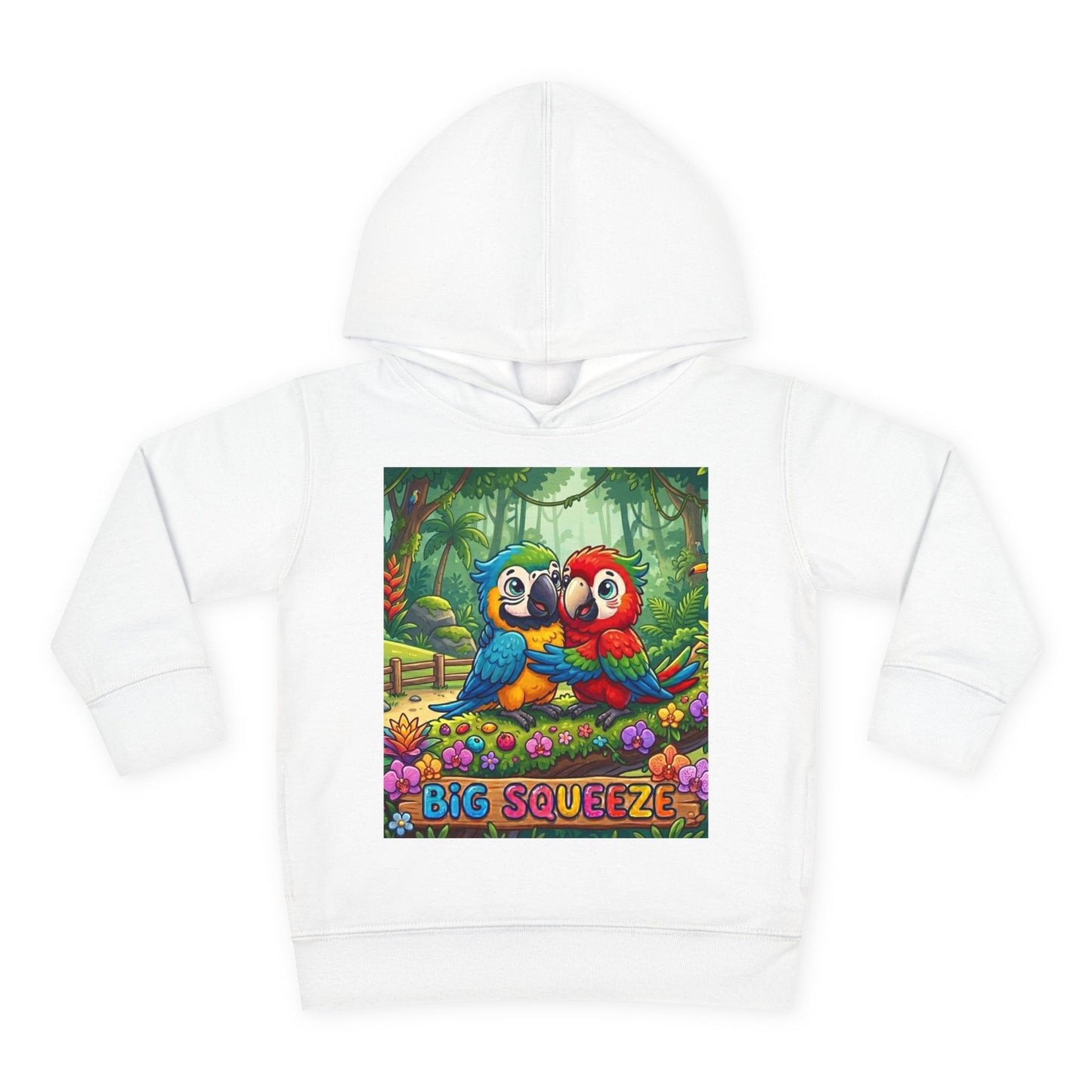 Big Squeeze Macaw Toddler Pullover Fleece Hoodie