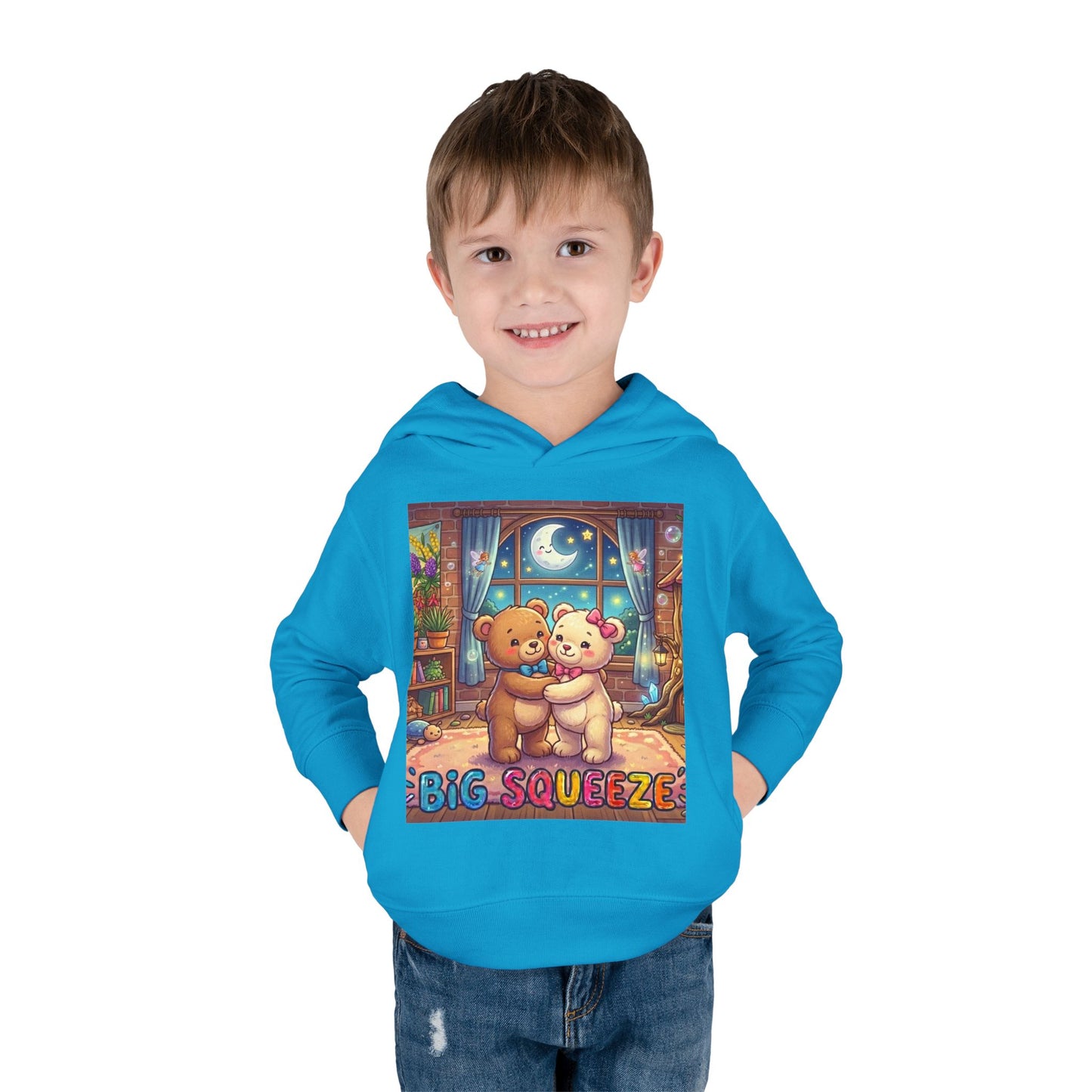 Big Squeeze Teddy Toddler Pullover Fleece Hoodie