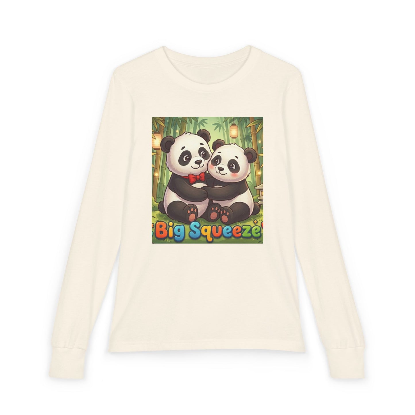 Big Squeeze Panda Youth Jersey Long Sleeve Tee