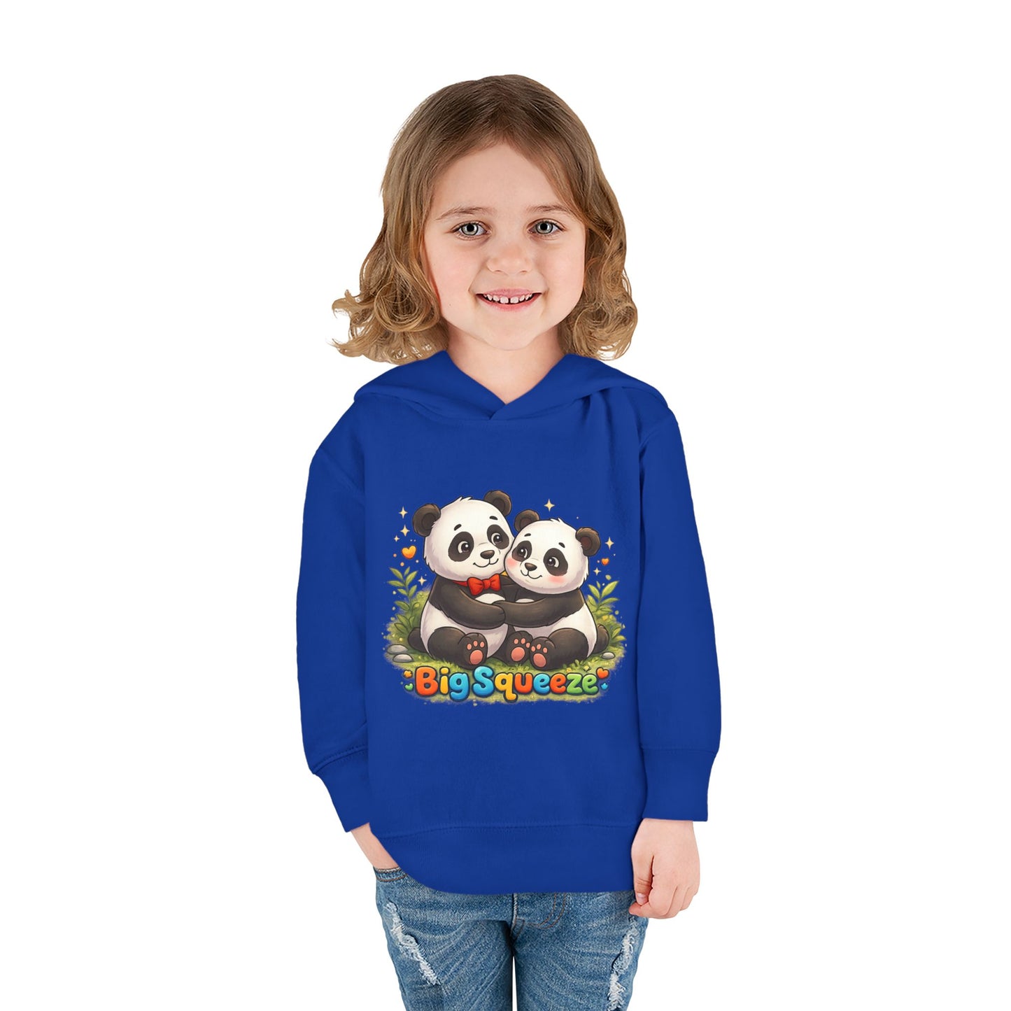 Big Squeeze Panda Toddler Pullover Fleece Hoodie