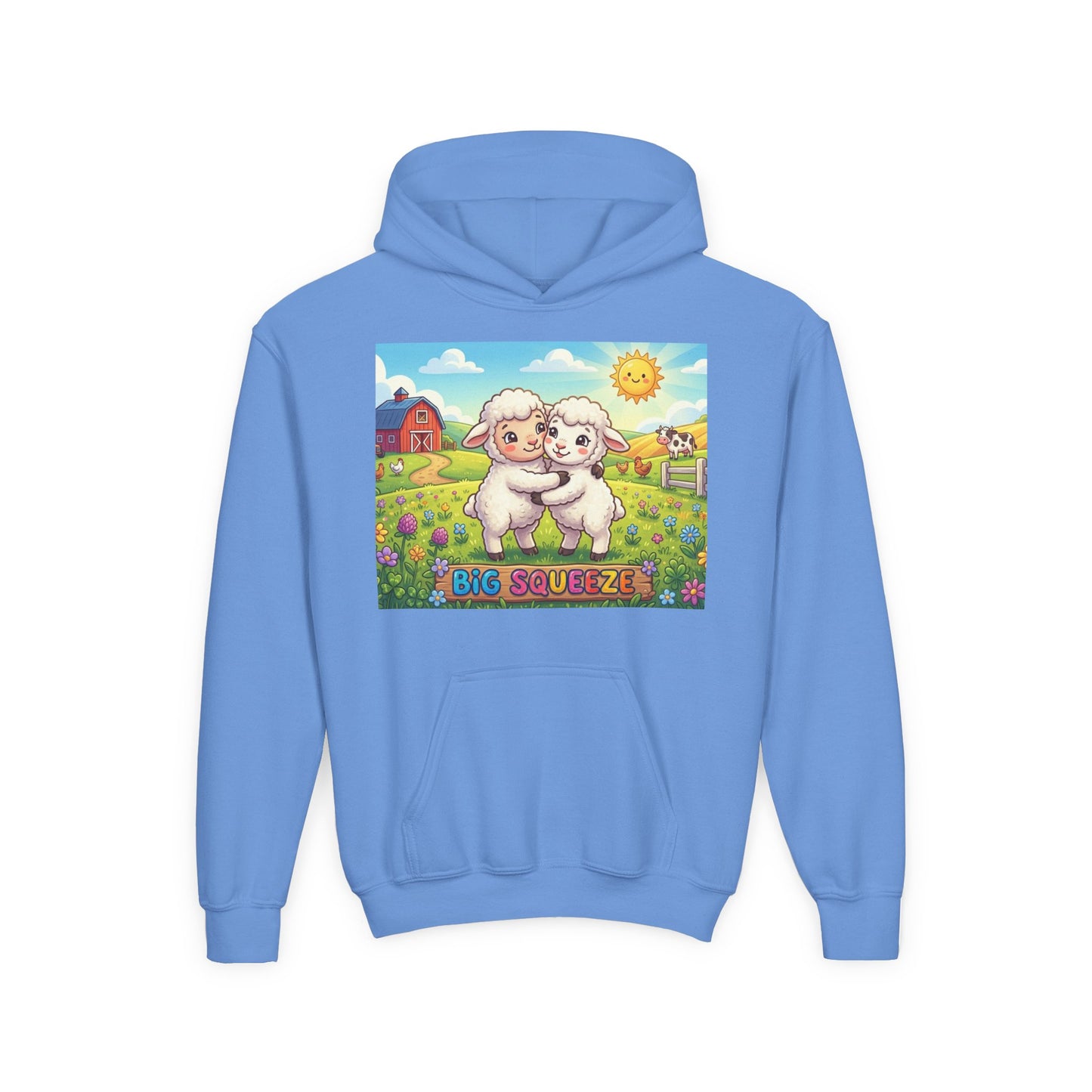Big Squeeze Lamb Youth Heavy Blend Hooded Sweatshirt