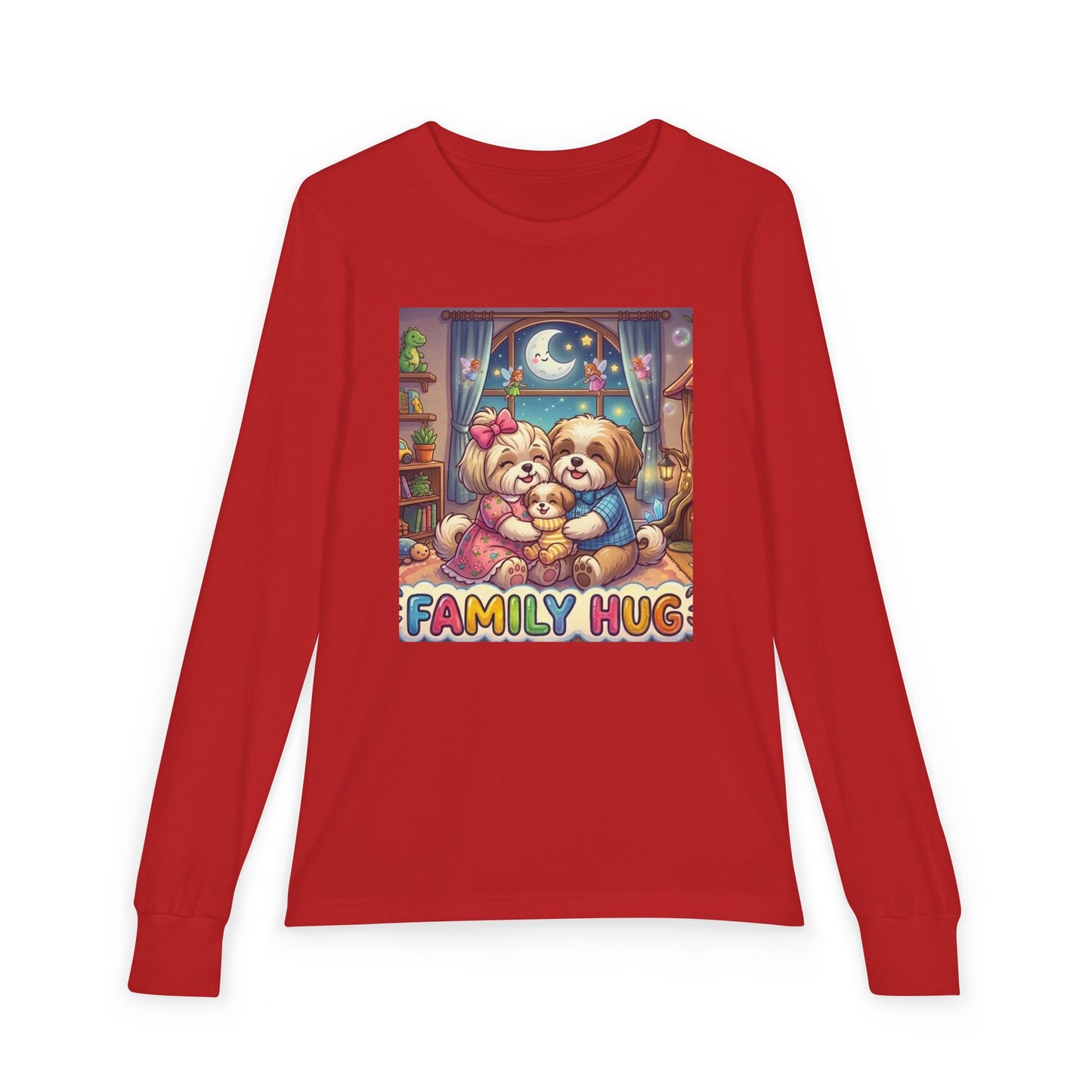 Family Hug Shih Tzu Youth Jersey Long Sleeve Tee