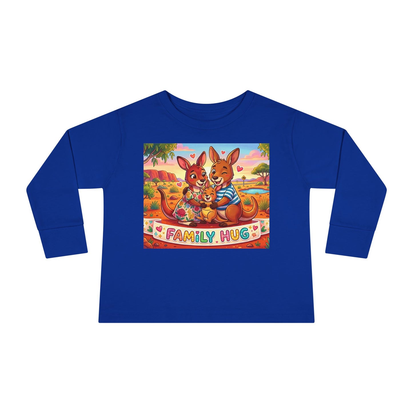 Family Hug Kangaroo Toddler Long Sleeve Tee