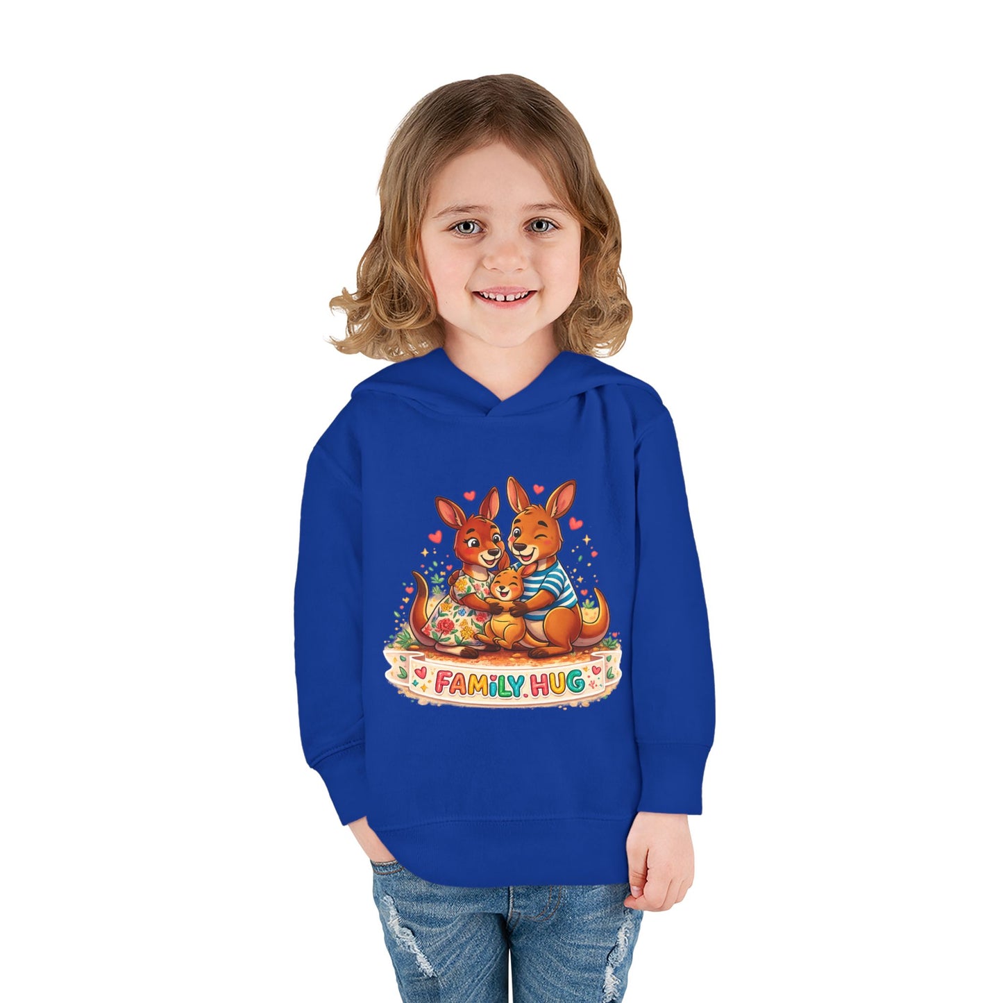 Family Hug Kangaroo Toddler Pullover Fleece Hoodie