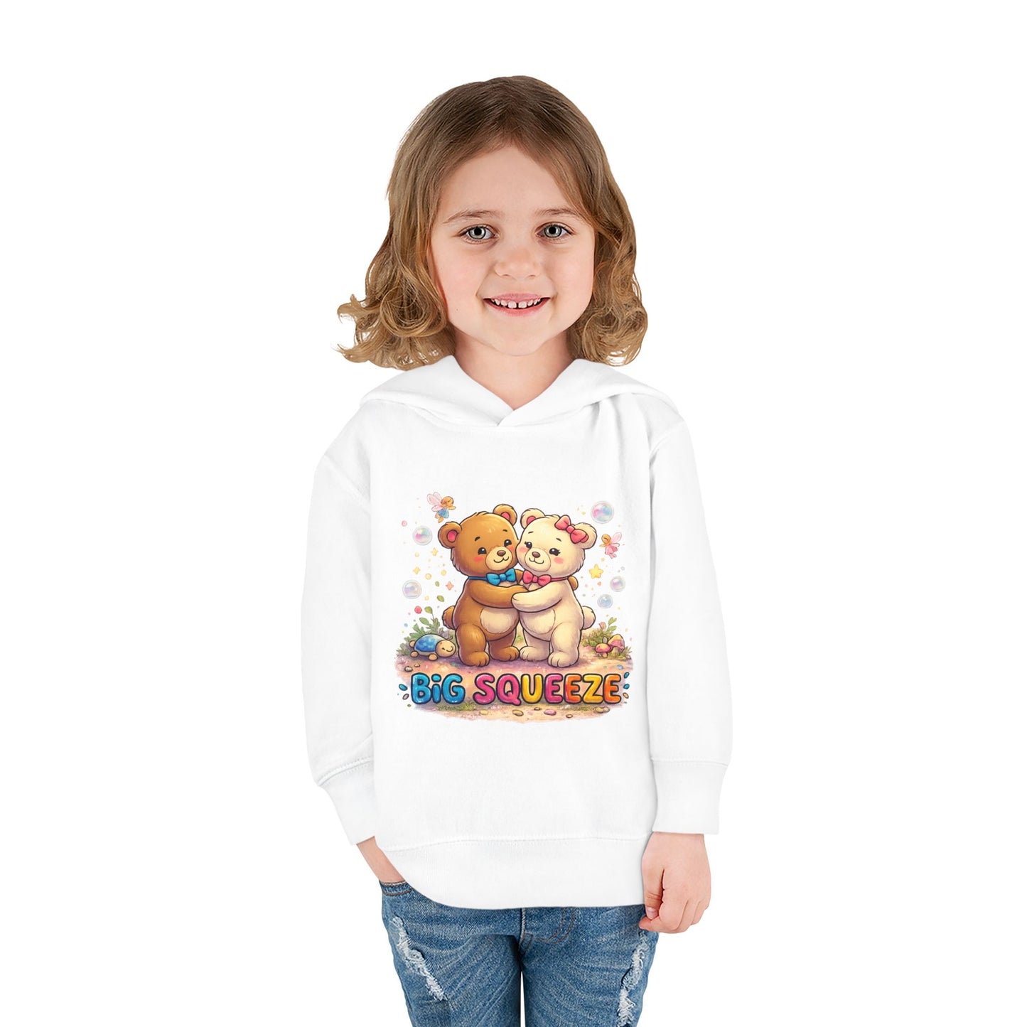 Big Squeeze Teddy Toddler Pullover Fleece Hoodie