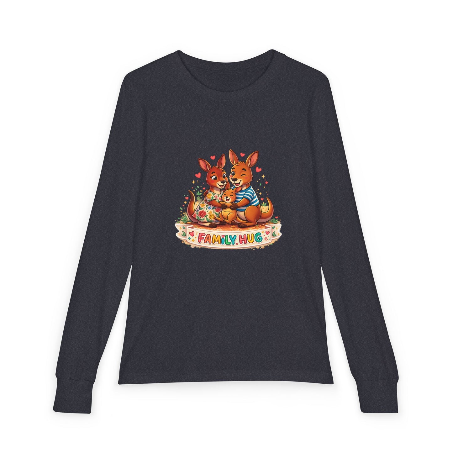 Family Hug Kangaroo Youth Jersey Long Sleeve Tee