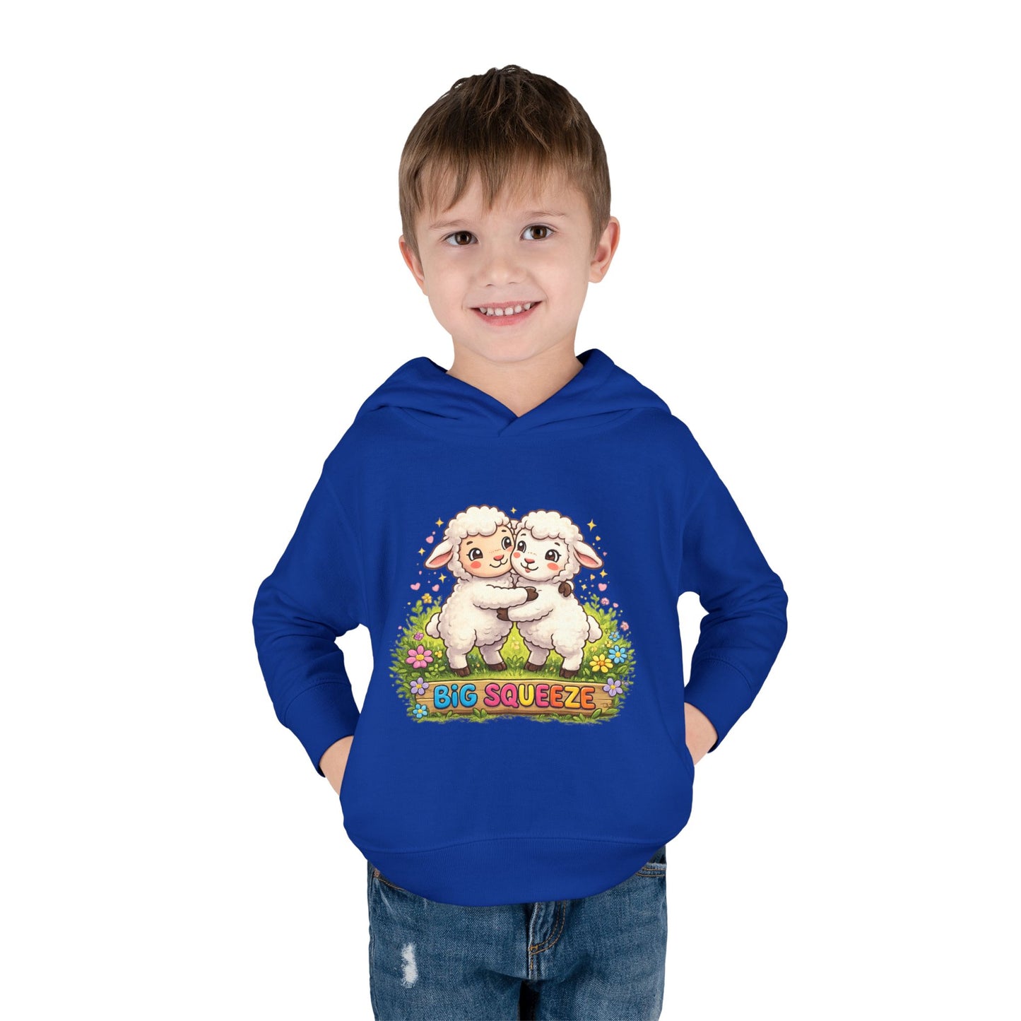 Big Squeeze Lamb Toddler Pullover Fleece Hoodie