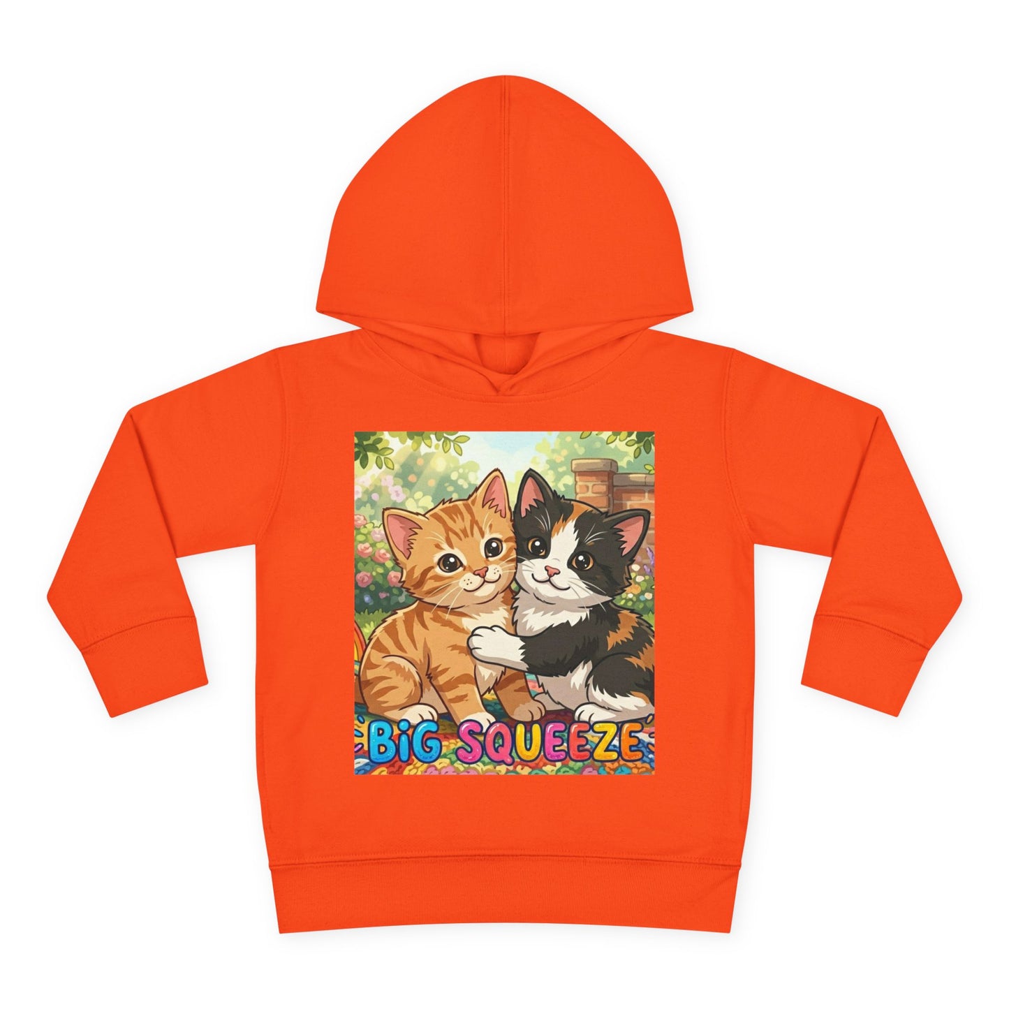 Big Squeeze Kitten Toddler Pullover Fleece Hoodie