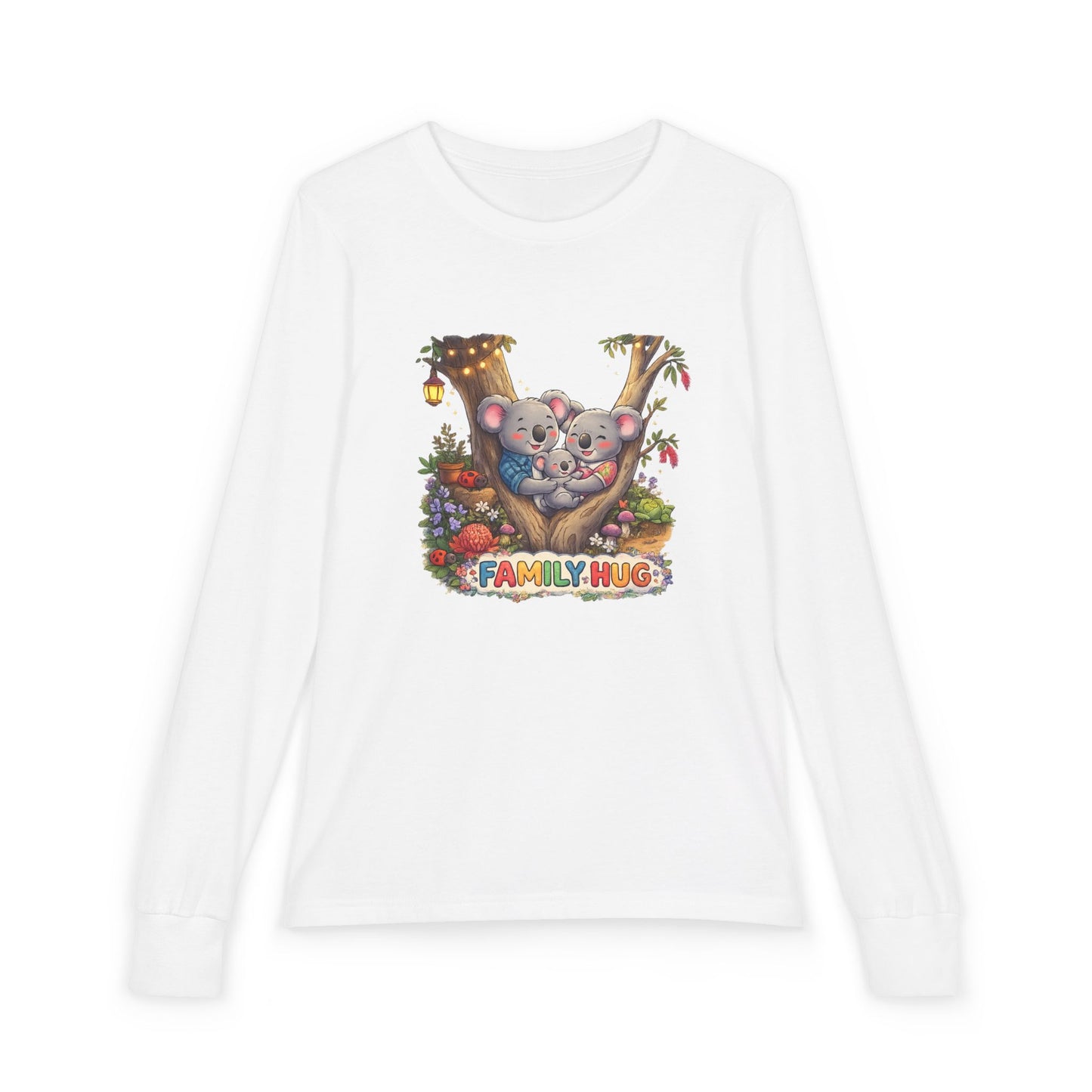 Family Hug Koala Youth Jersey Long Sleeve Tee