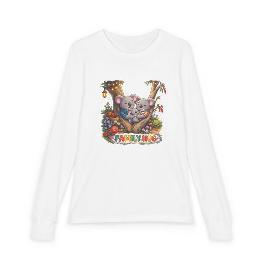 Family Hug Koala Youth Jersey Long Sleeve Tee