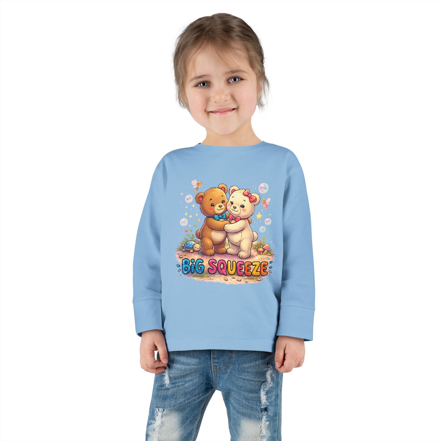 Big Squeeze Teddy Toddler Long Sleeve Tee