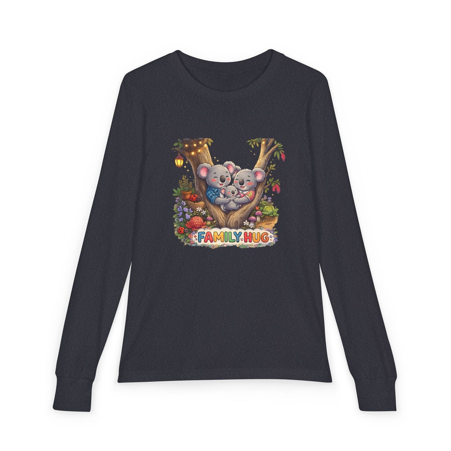 Family Hug Koala Youth Jersey Long Sleeve Tee