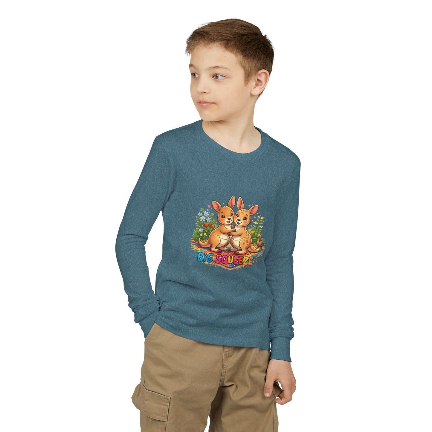 Big Squeeze Kangaroo Youth Jersey Long Sleeve Tee