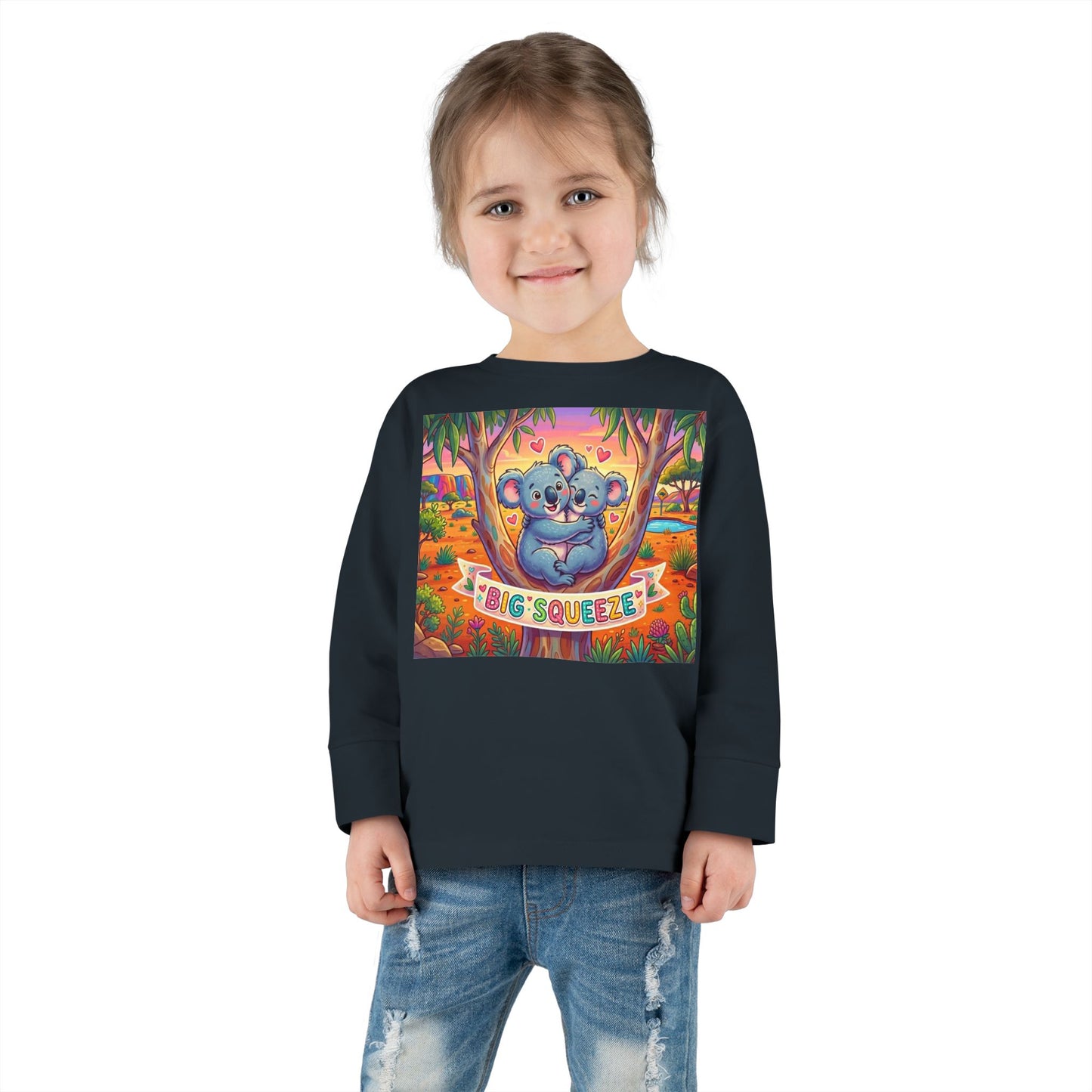 Big Squeeze Koala Toddler Long Sleeve Tee