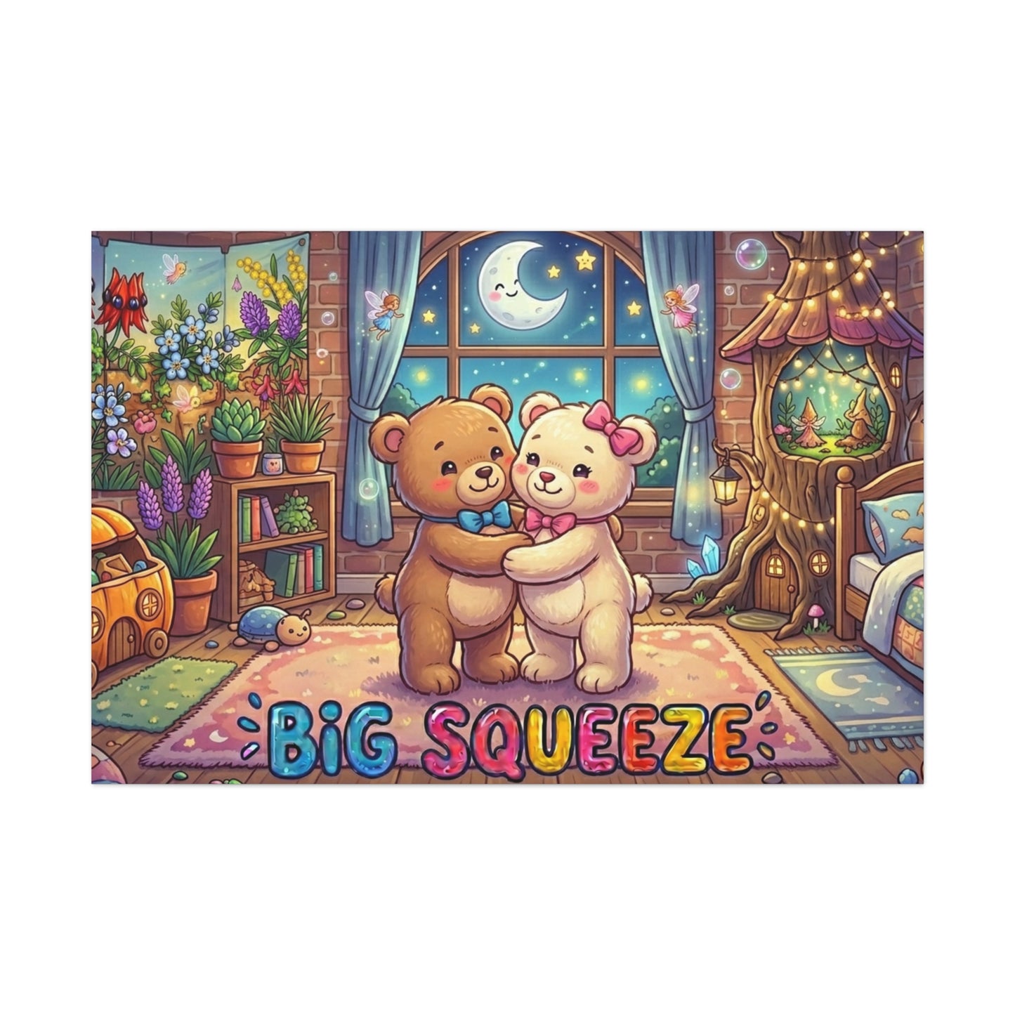 Big Squeeze Teddy Classic Canvas