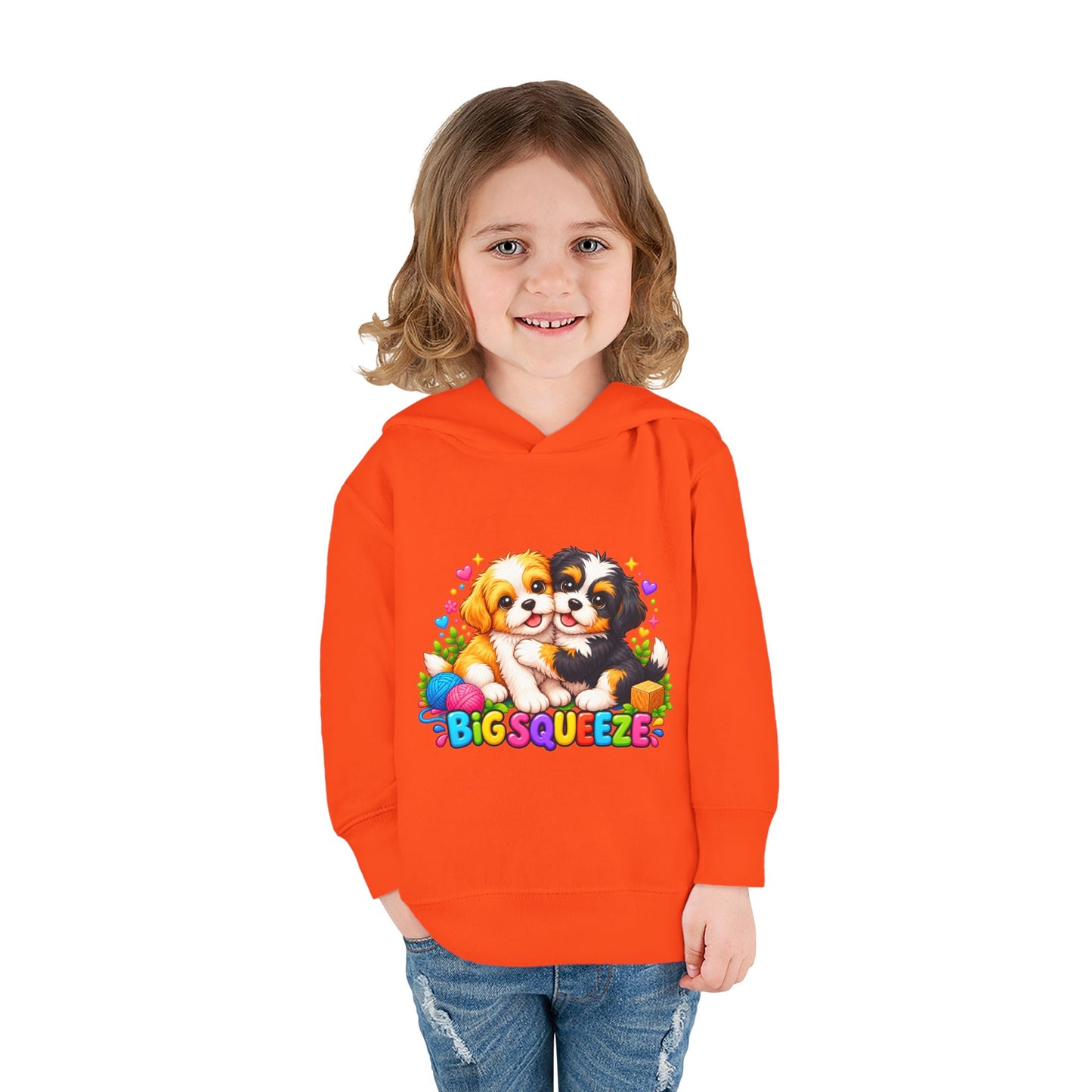Big Squeeze Shih Tzu Toddler Pullover Fleece Hoodie