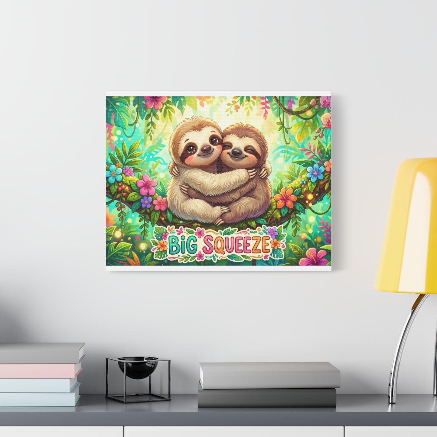 Big Squeeze Sloth Classic Canvas