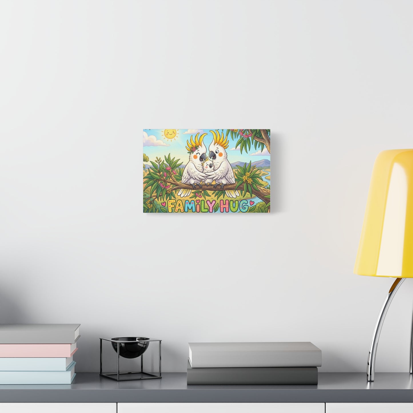 Family Hug Cockatoo Classic Canvas
