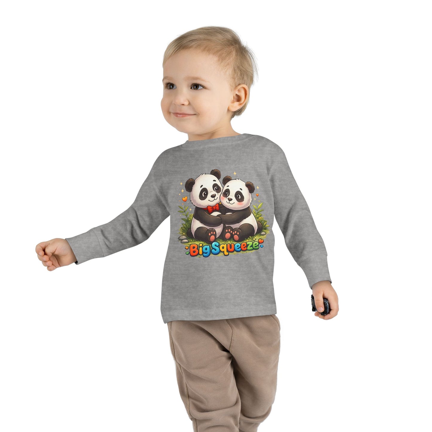Big Squeeze Panda Toddler Long Sleeve Tee