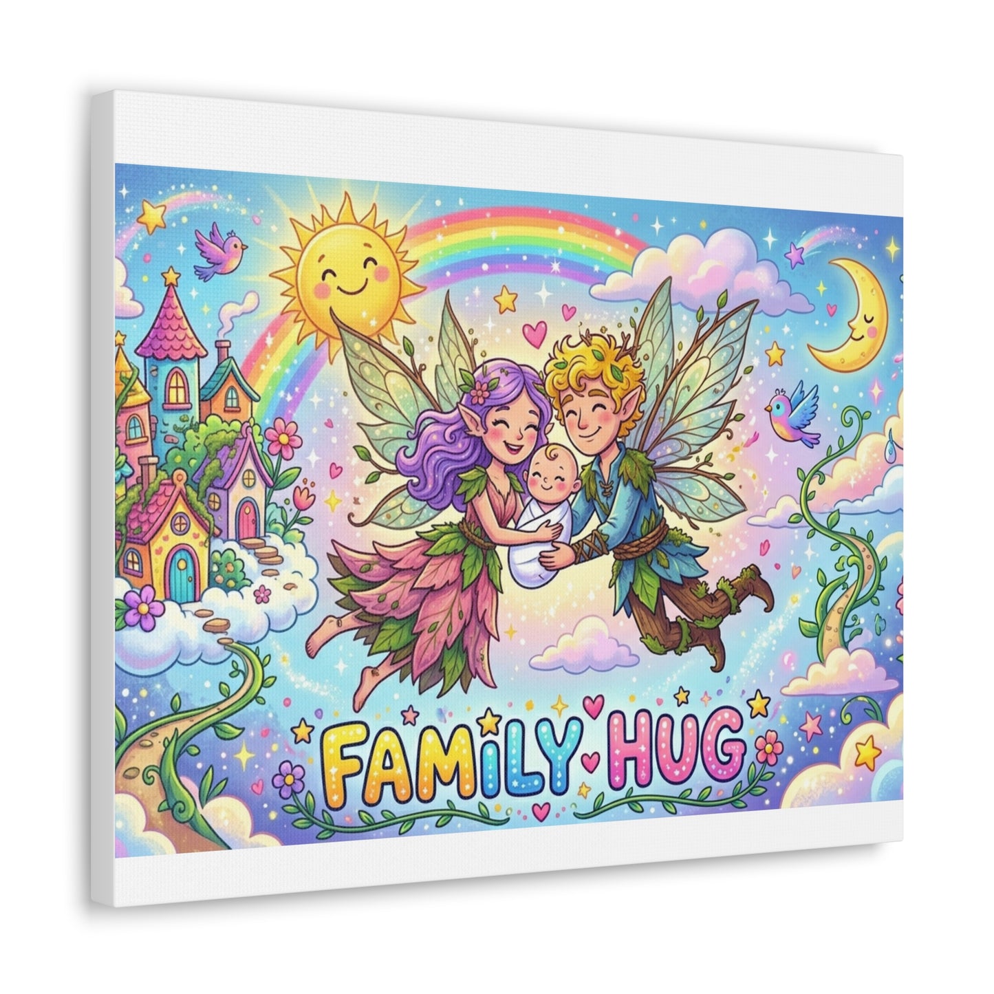 Family Hug Fairy Classic Canvas