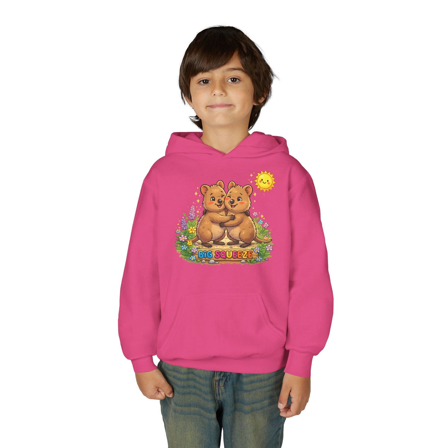 Big Squeeze Quokka Youth Heavy Blend Hooded Sweatshirt