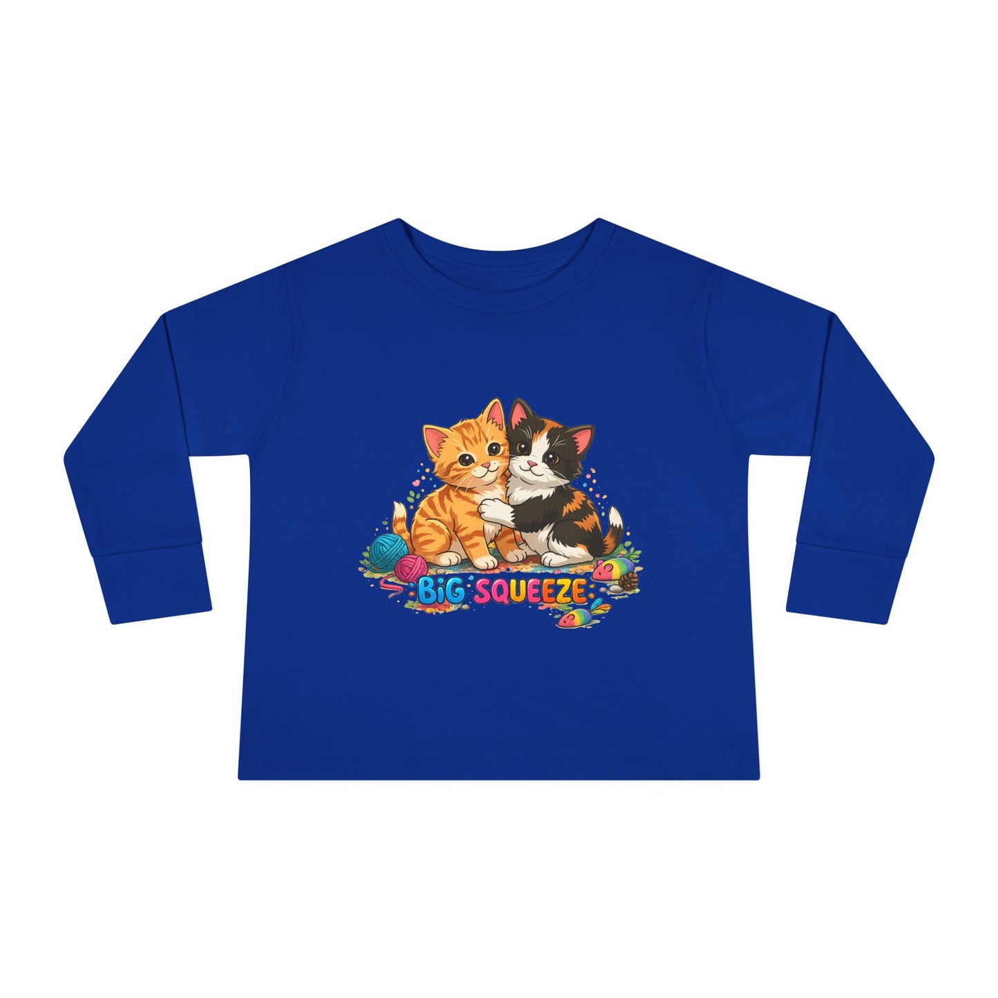 Big Squeeze Kitten Toddler Long Sleeve Tee
