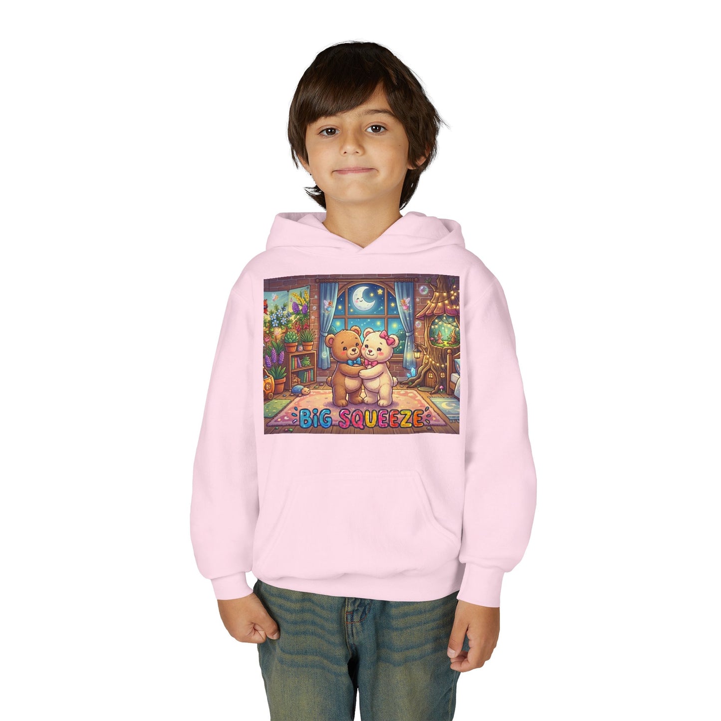 Big Squeeze Teddy Youth Heavy Blend Hooded Sweatshirt