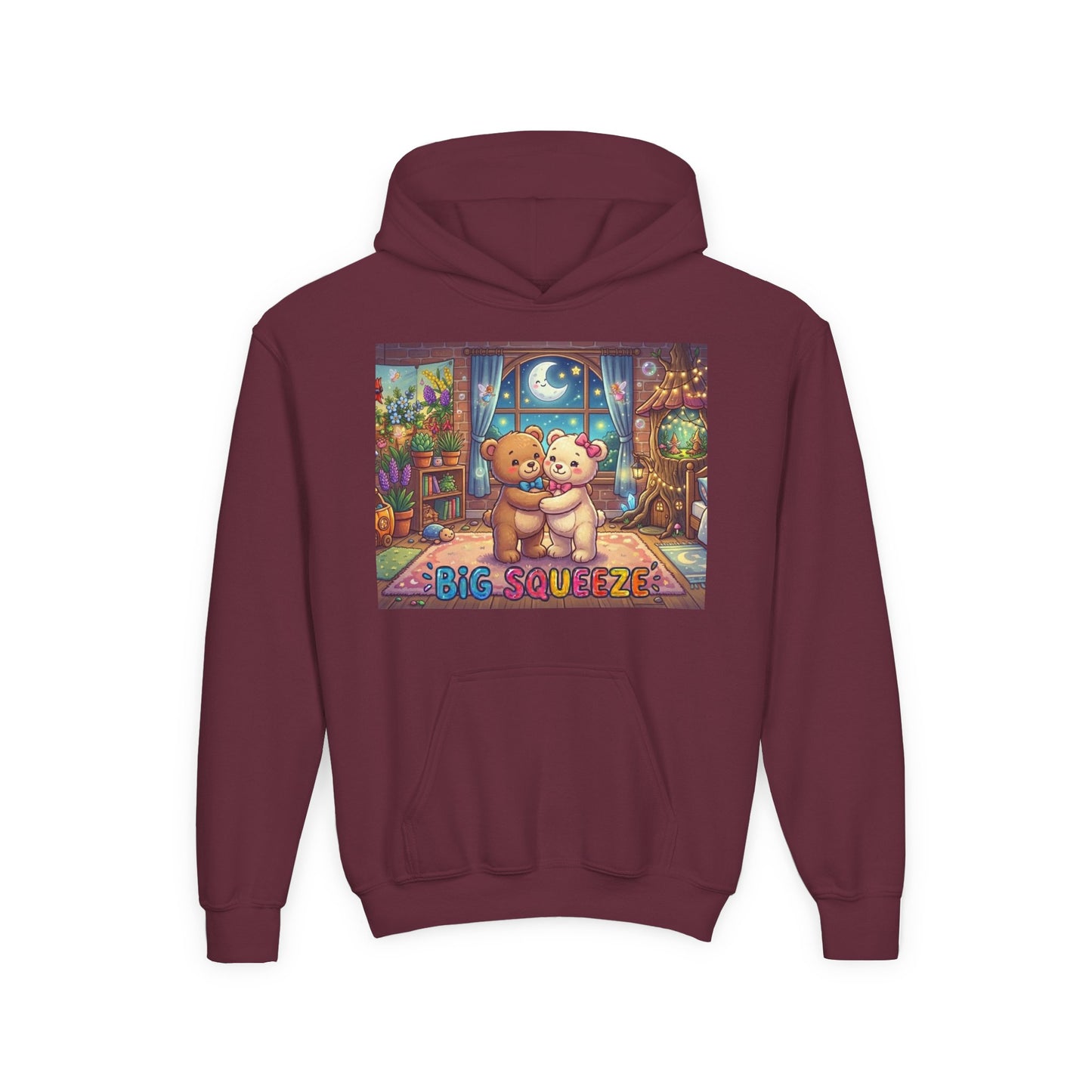 Big Squeeze Teddy Youth Heavy Blend Hooded Sweatshirt