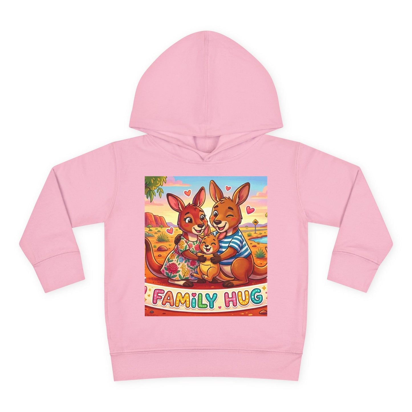 Family Hug Kangaroo Toddler Pullover Fleece Hoodie