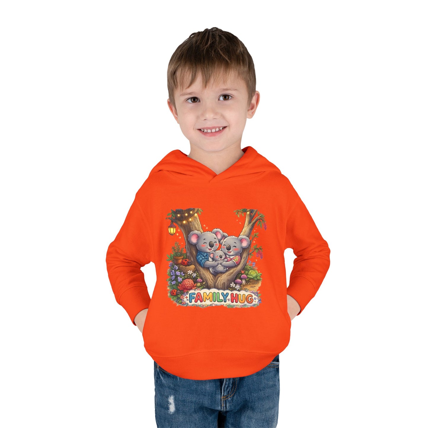 Family Hug Koala Toddler Pullover Fleece Hoodie