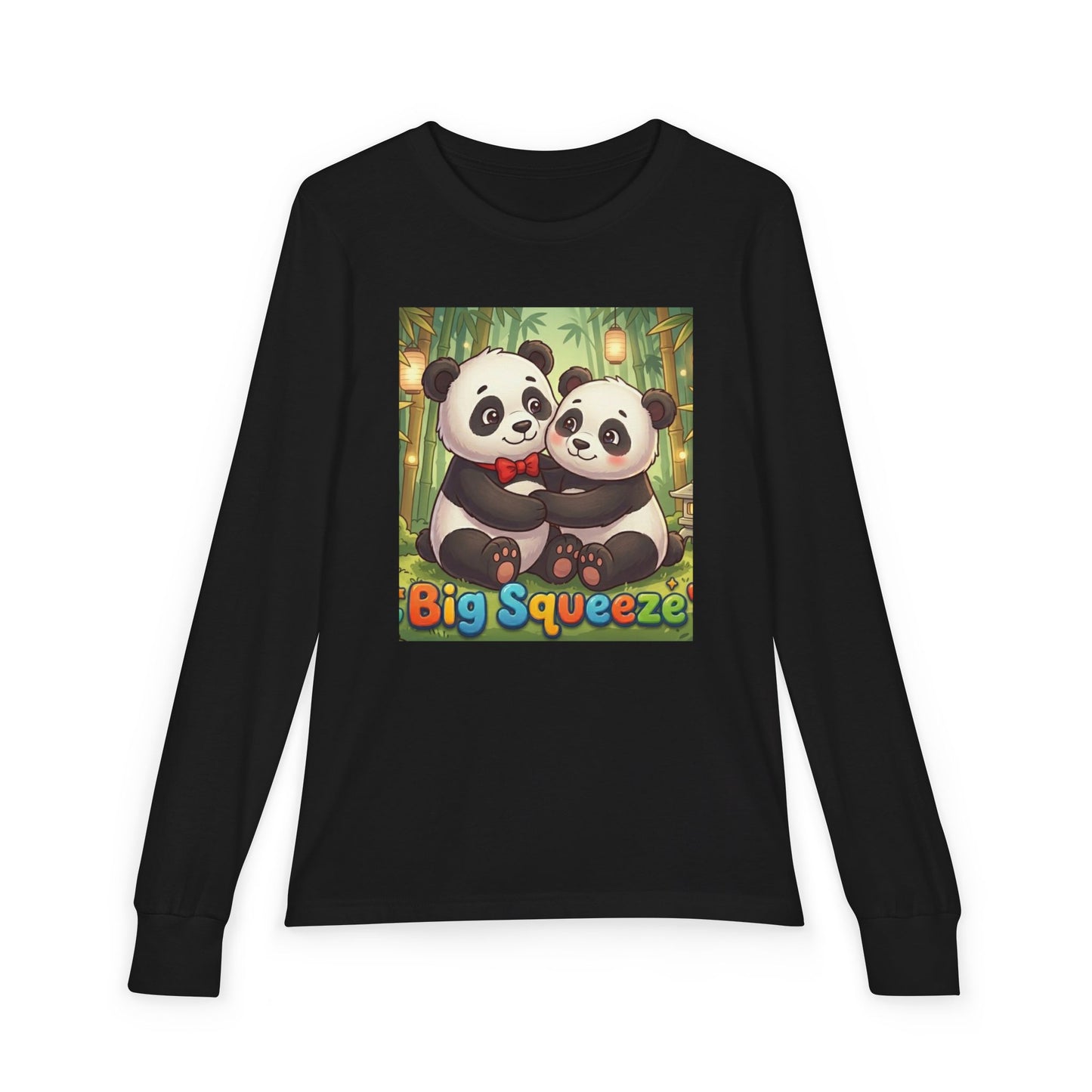 Big Squeeze Panda Youth Jersey Long Sleeve Tee