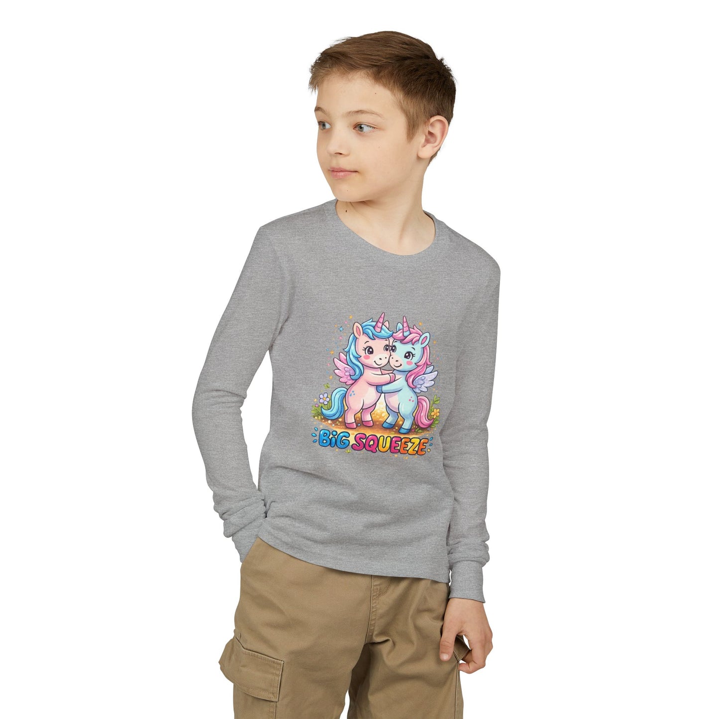 Big Squeeze Unicorn Youth Jersey Long Sleeve Tee