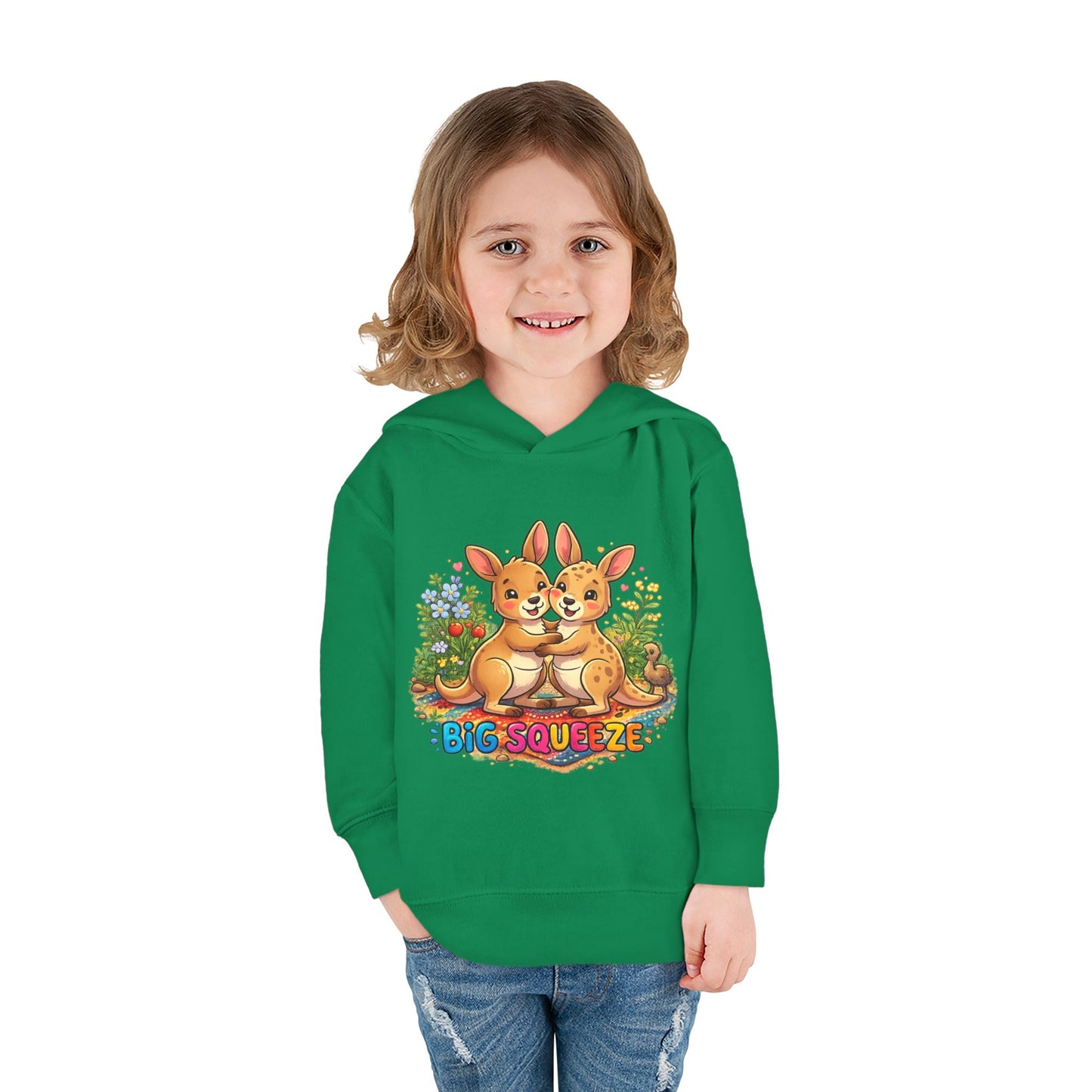 Big Squeeze Kangaroo Toddler Pullover Fleece Hoodie