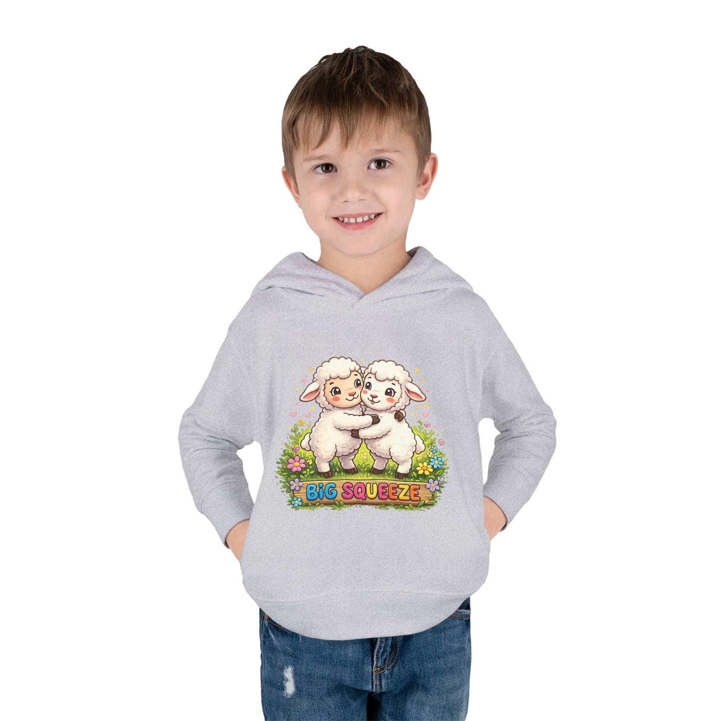 Big Squeeze Lamb Toddler Pullover Fleece Hoodie