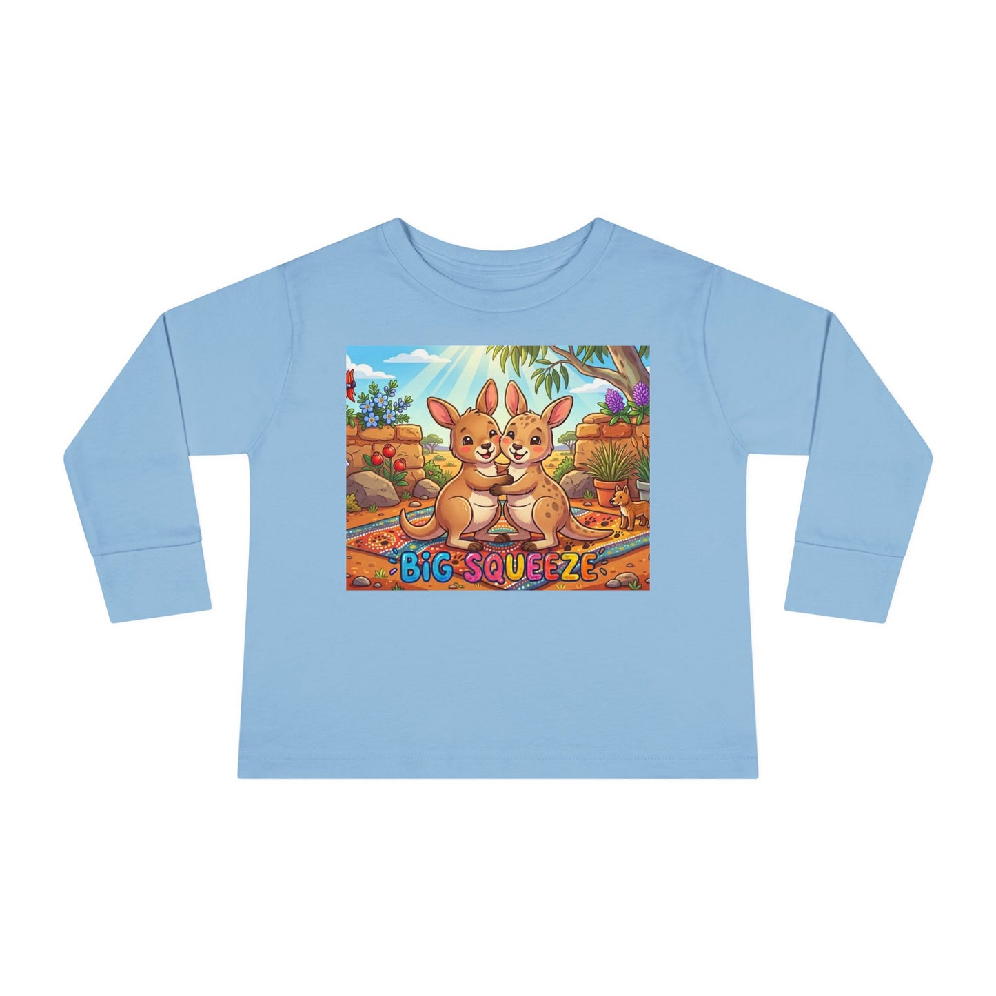 Big Squeeze Kangaroo Toddler Long Sleeve Tee