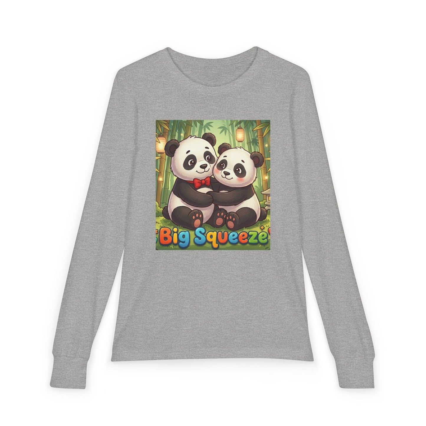 Big Squeeze Panda Youth Jersey Long Sleeve Tee