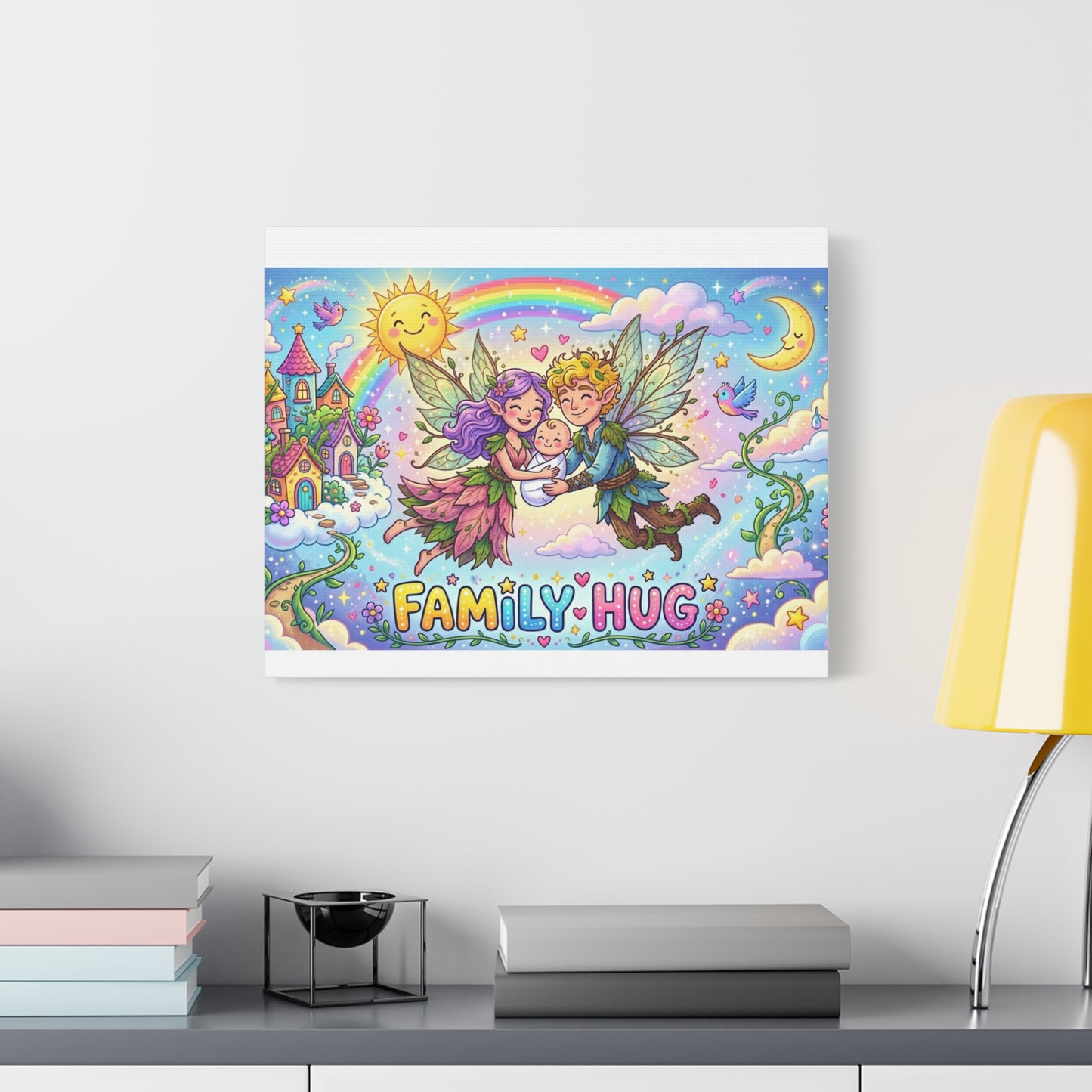 Family Hug Fairy Classic Canvas