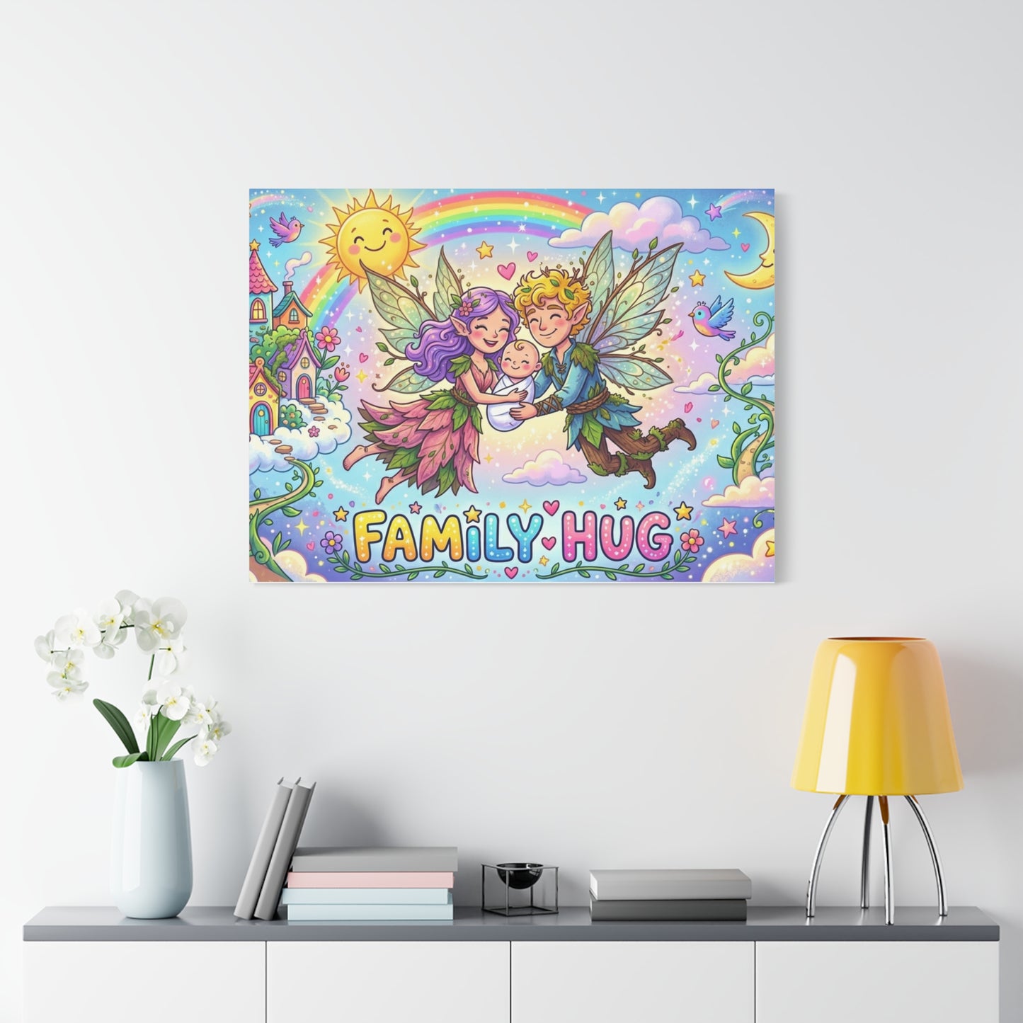 Family Hug Fairy Classic Canvas