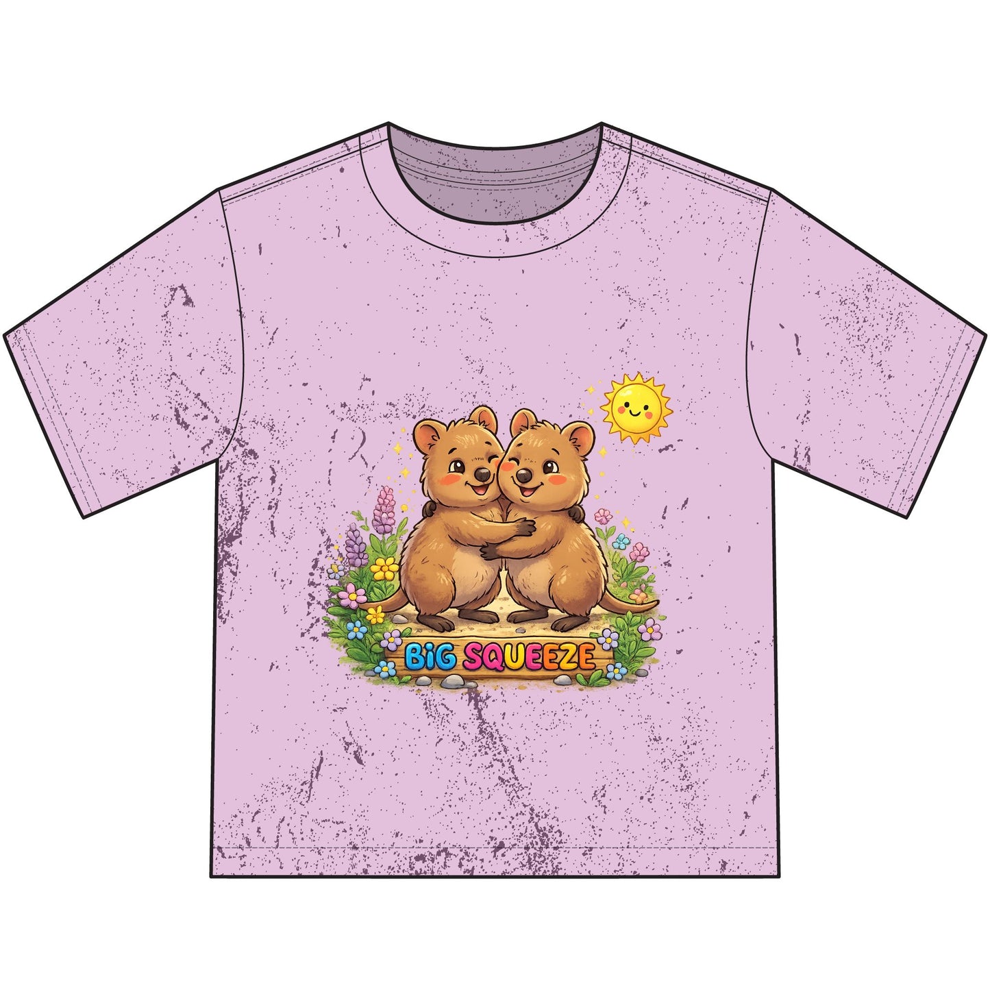 Big Squeeze Quokka Heavyweight Color Blast Youth T-Shirt