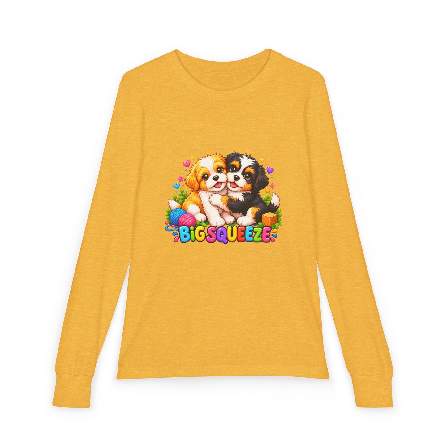 Big Squeeze Shih Tzu Youth Jersey Long Sleeve Tee