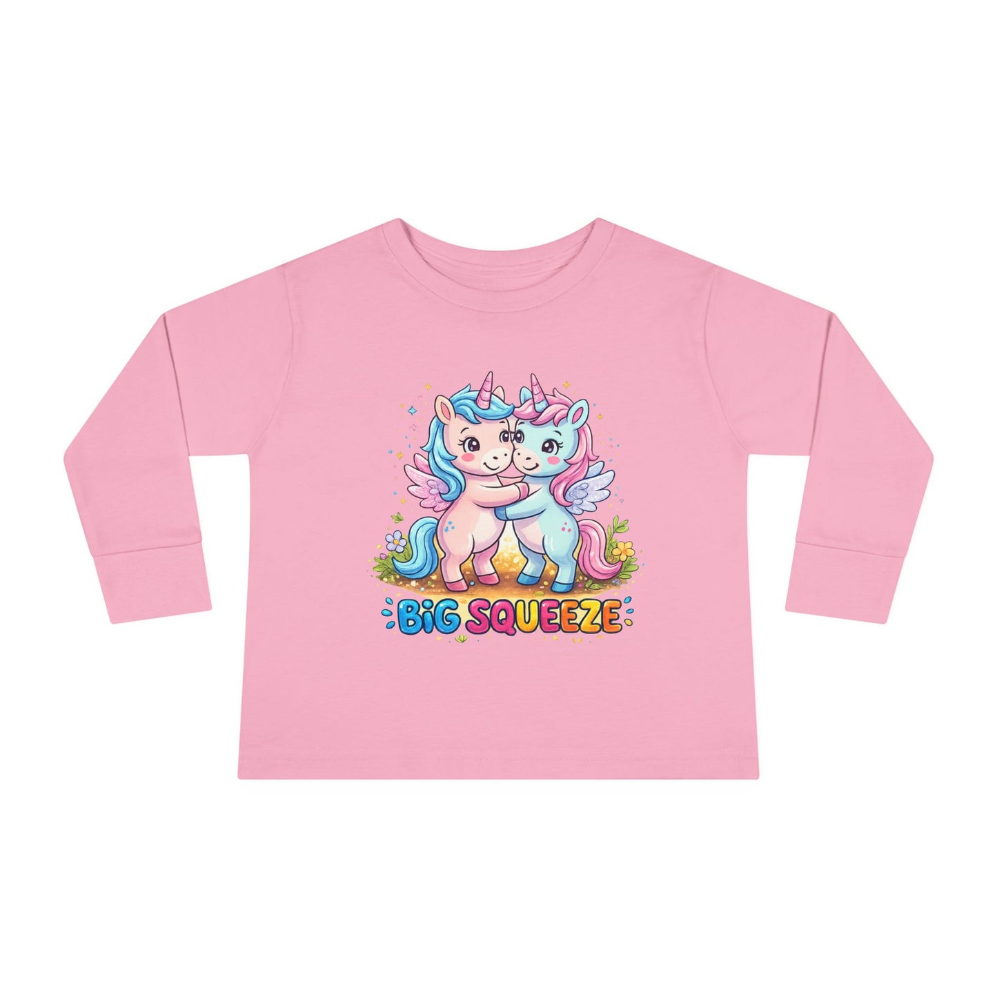 Big Squeeze Unicorn Toddler Long Sleeve Tee