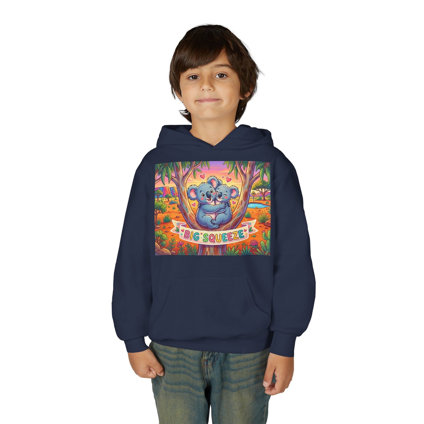 Big Squeeze Koala Youth Heavy Blend Hooded Sweatshirt
